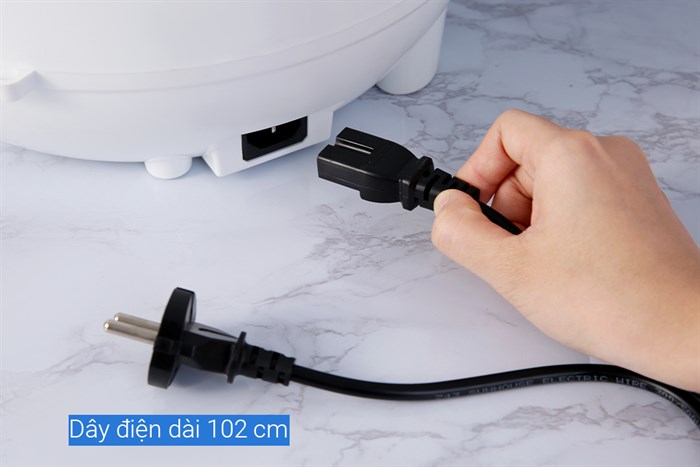 Nồi cơm nắp gài Sunhouse 1.8 lít SHD8606 Màu Trắng