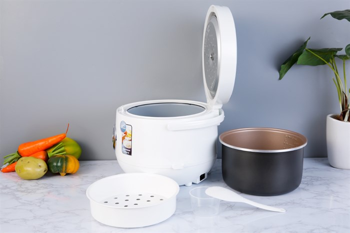 Nồi cơm nắp gài Sunhouse 1.8 lít SHD8606 Màu Trắng