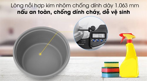 Nồi cơm nắp rời Toshiba 1.8 lít RC-18MH1PV(F) - 9