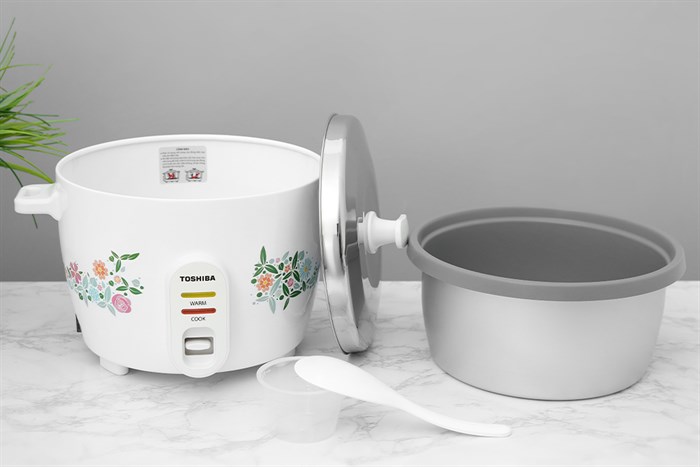 Nồi cơm nắp rời Toshiba 1.8 lít RC-18MH1PV(F) Màu Trắng