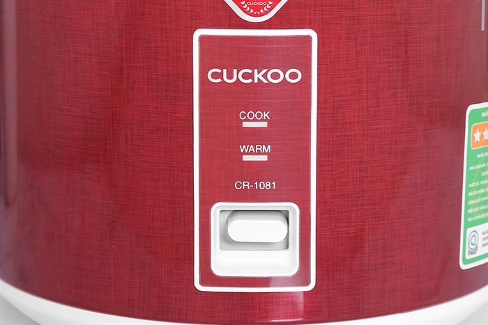 Nồi cơm nắp gài Cuckoo 1.8 lít CR-1081 Màu Đỏ