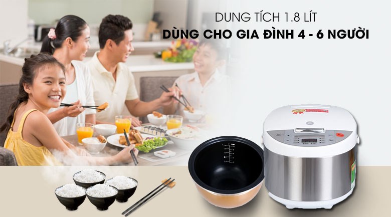 Nồi cơm điện tử Mishio MK-222 1.8 lít