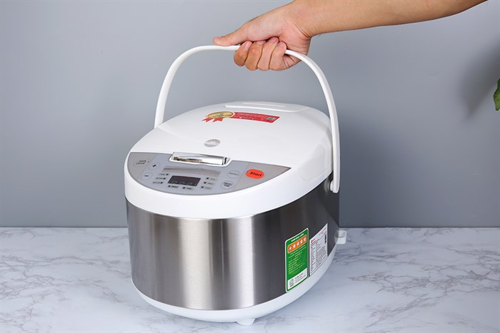 Nồi cơm điện tử Mishio MK-222 1.8 lít Màu Trắng