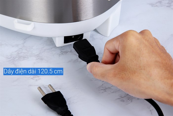 Nồi cơm điện tử Mishio MK-222 1.8 lít Màu Trắng