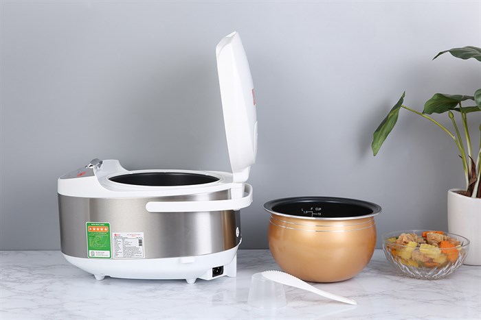 Nồi cơm điện tử Mishio MK-222 1.8 lít Màu Trắng