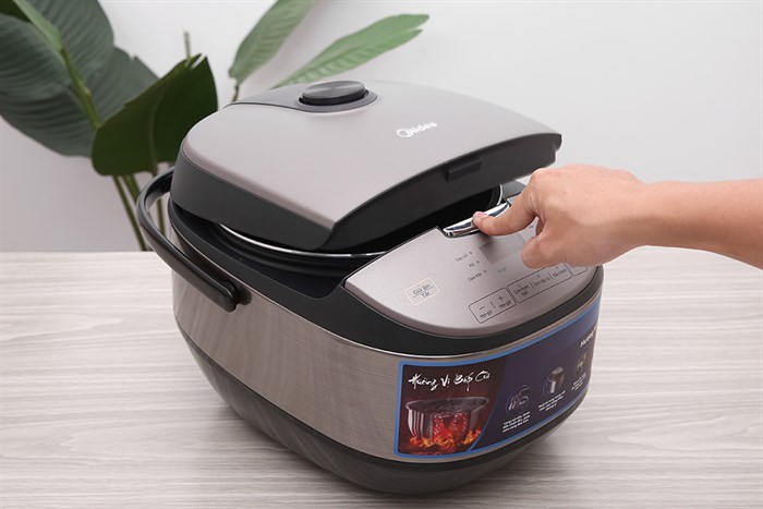 Nồi cơm điện tử Midea 1.8 lít MB-FS5020 Màu Xám nhạt