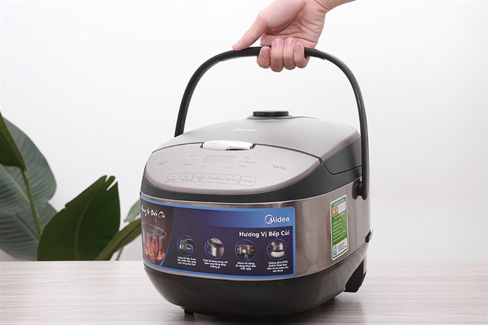 Nồi cơm điện tử Midea 1.8 lít MB-FS5020 Màu Xám nhạt