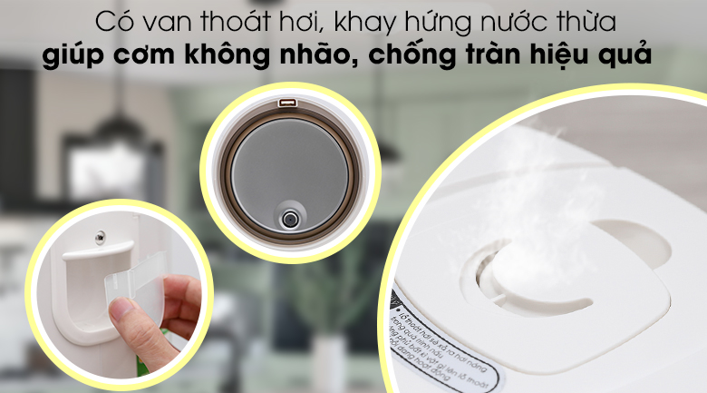 Nồi cơm điện nắp gài Kangaroo KG829 2.2 lít