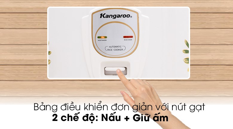 Nồi cơm điện nắp gài Kangaroo KG829 2.2 lít