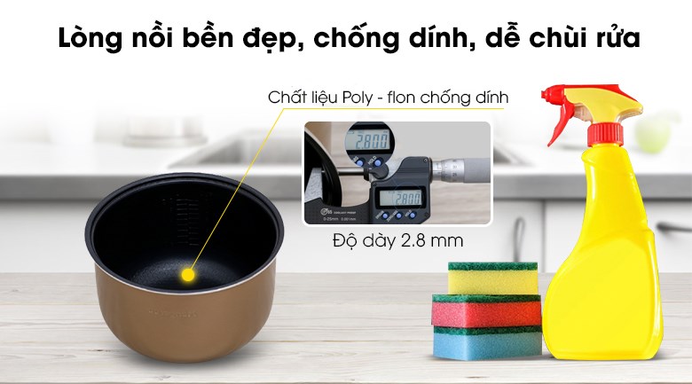 Nồi cơm điện nắp gài Kangaroo KG829 2.2 lít