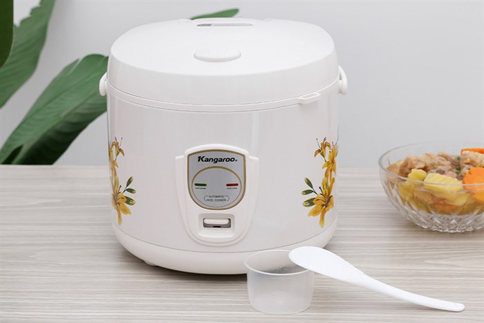 Nồi cơm điện nắp gài Kangaroo KG829 2.2 lít Màu Trắng