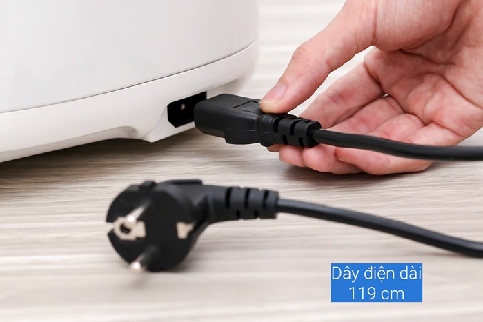 Nồi cơm điện nắp gài Kangaroo KG829 2.2 lít Màu Trắng