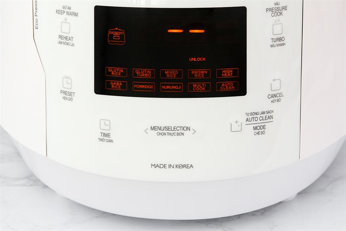 Nồi cơm điện tử áp suất Cuckoo 1.8 lít CRP-PK1000S/P2PIVNCV Màu Trắng