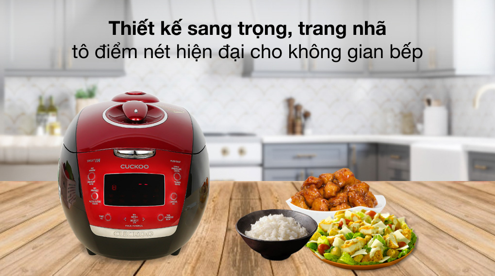 Nồi cơm áp suất cao tần Cuckoo 1.8 lít CRP-HUS1000F