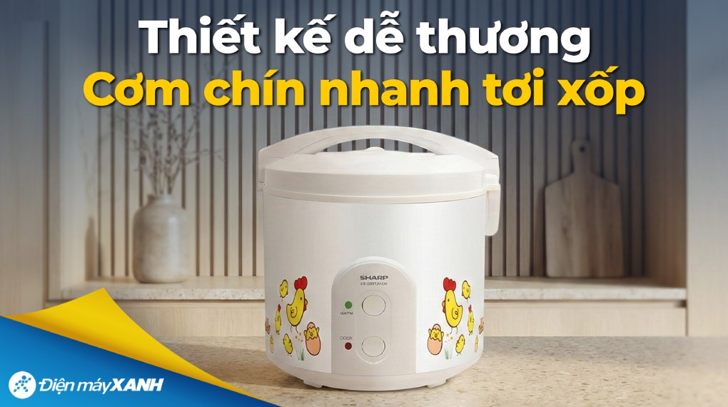 Nồi cơm nắp gài Sharp 2.2 lít KS-223TJV-CH