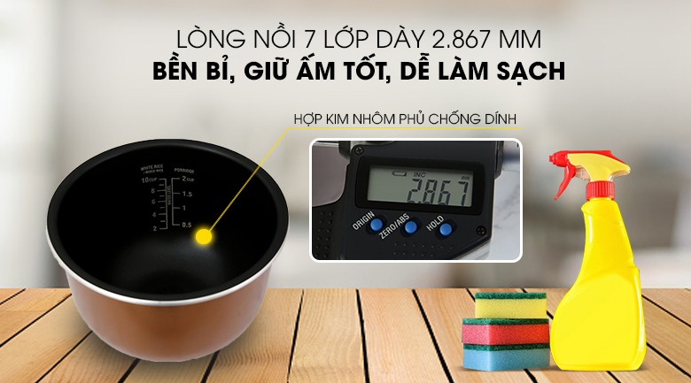 Lòng nồi của Nồi cơm cao tần Sharp KS-IH191V-RD 1.8 lít