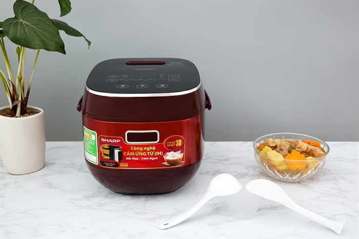 Nồi cơm cao tần Sharp KS-IH191V-RD 1.8 lít Màu Đỏ