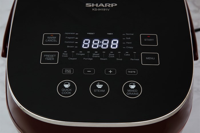 Nồi cơm cao tần Sharp KS-IH191V-RD 1.8 lít Màu Đỏ