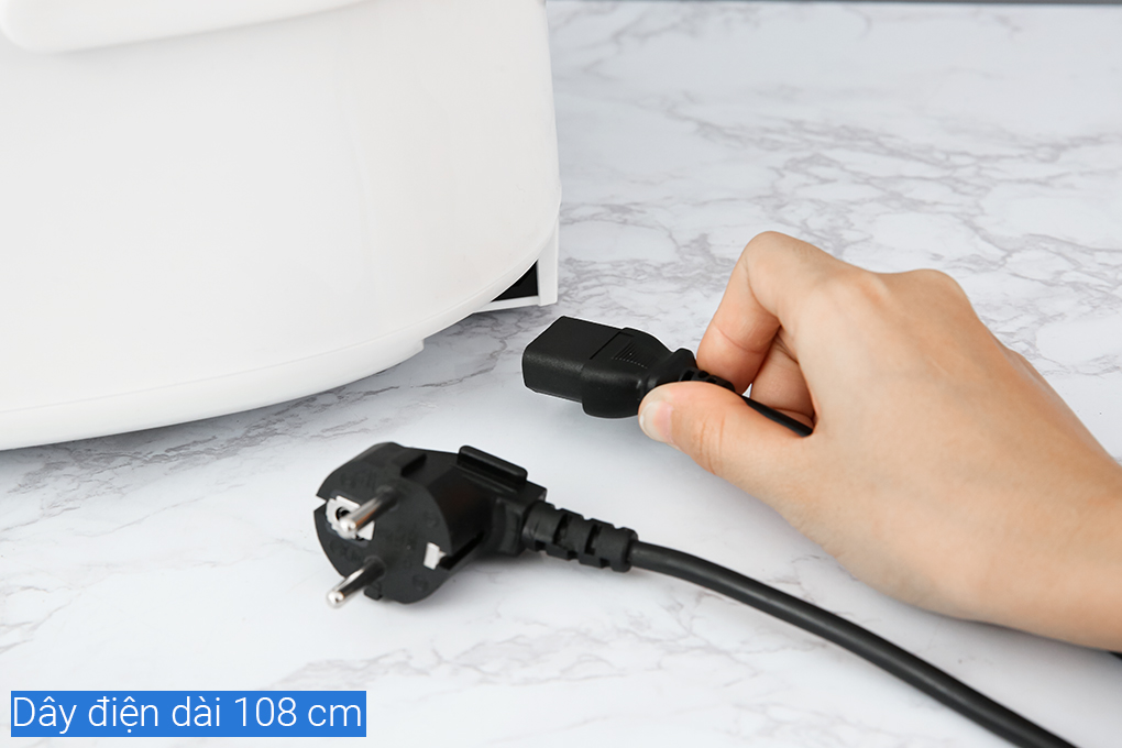 Nồi cơm điện tử Sharp KS-COM08V-SL 0.72 lít Màu Trắng