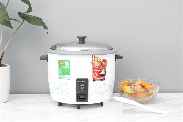 Nồi cơm nắp rời Sharp KSH-228SNV-SF 2.2 lít Màu Trắng