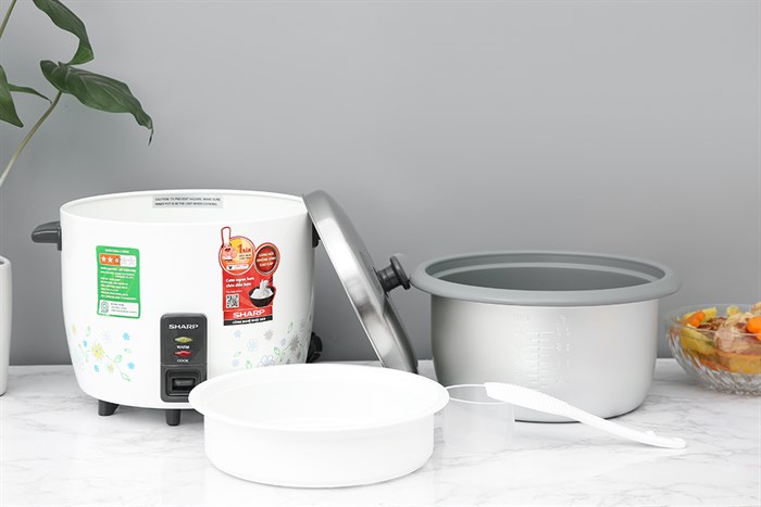Nồi cơm nắp rời Sharp KSH-228SNV-SF 2.2 lít Màu Trắng