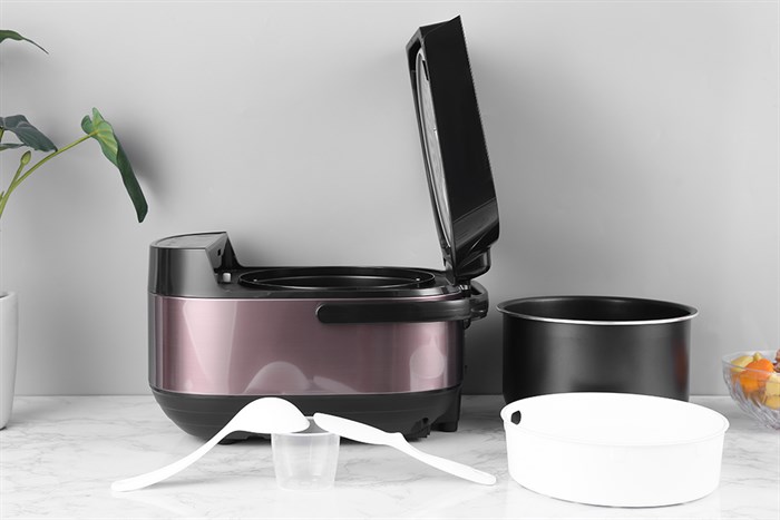 Nồi cơm điện tử AVA 1.8 lít TP40-CT01E Màu Đen hồng