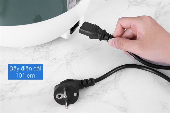 Nồi cơm nắp gài Hommy 1.2 lít JRC-120S Màu Trắng - Xanh lá