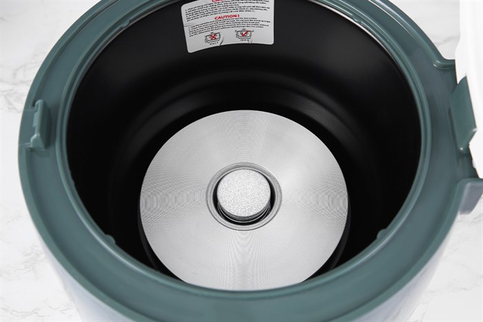 Nồi cơm nắp gài Hommy 1.2 lít JRC-120S Màu Trắng - Xanh lá