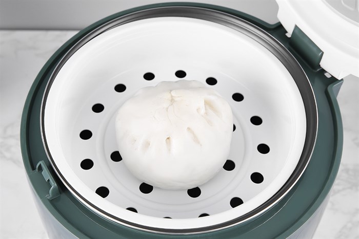 Nồi cơm nắp gài Hommy 1.2 lít JRC-120S Màu Trắng - Xanh lá