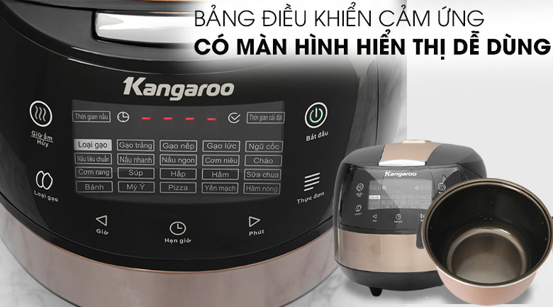 Bảng điều khiển - Nồi cơm điện tử Kangaroo 1.8 lít KG18DR8