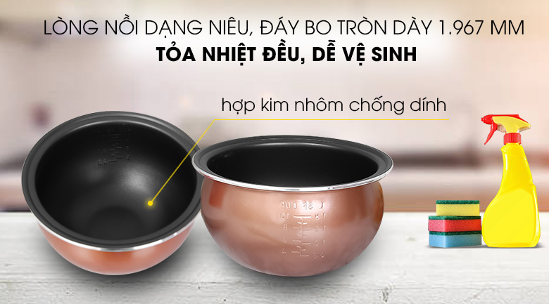 Lòng nồi Nồi cơm niêu điện Mishio 1.8 lít MK-248