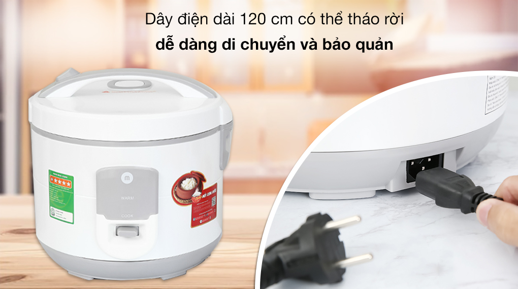 Nồi cơm nắp gài Mishio 1.8 lít MK-248