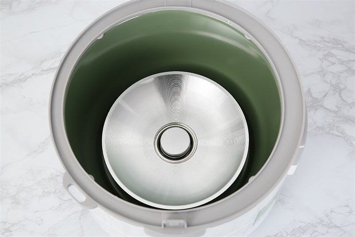 Nồi cơm nắp gài Mishio 1.8 lít MK-248 Màu Trắng - Xám