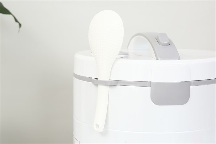 Nồi cơm nắp gài Mishio 1.8 lít MK-248 Màu Trắng - Xám