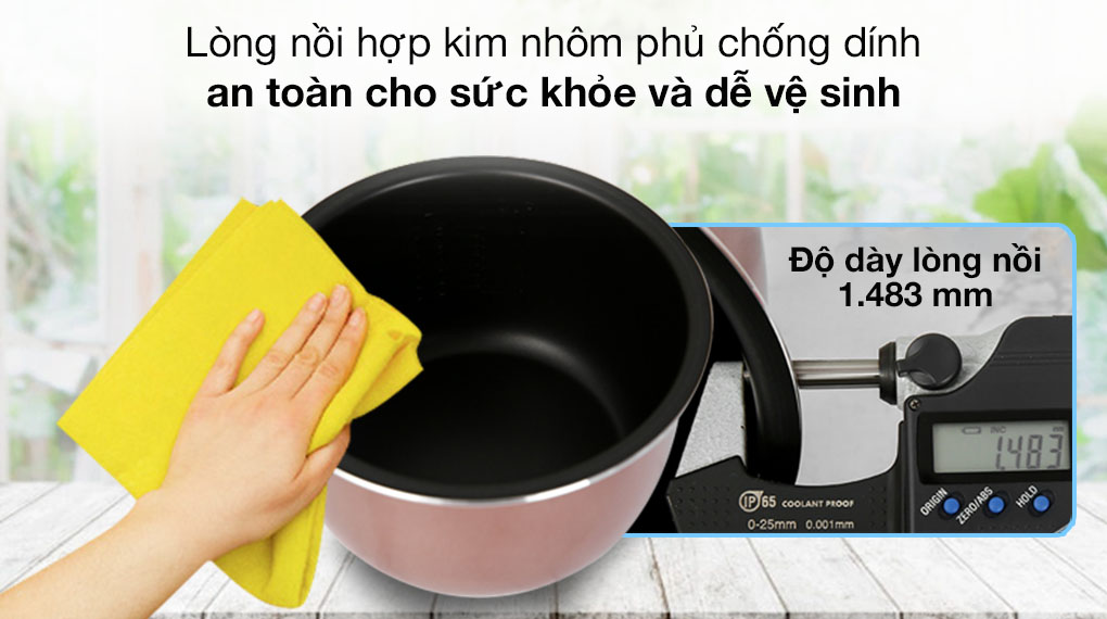 Nồi cơm nắp gài Mishio 0.8 lít MK-233