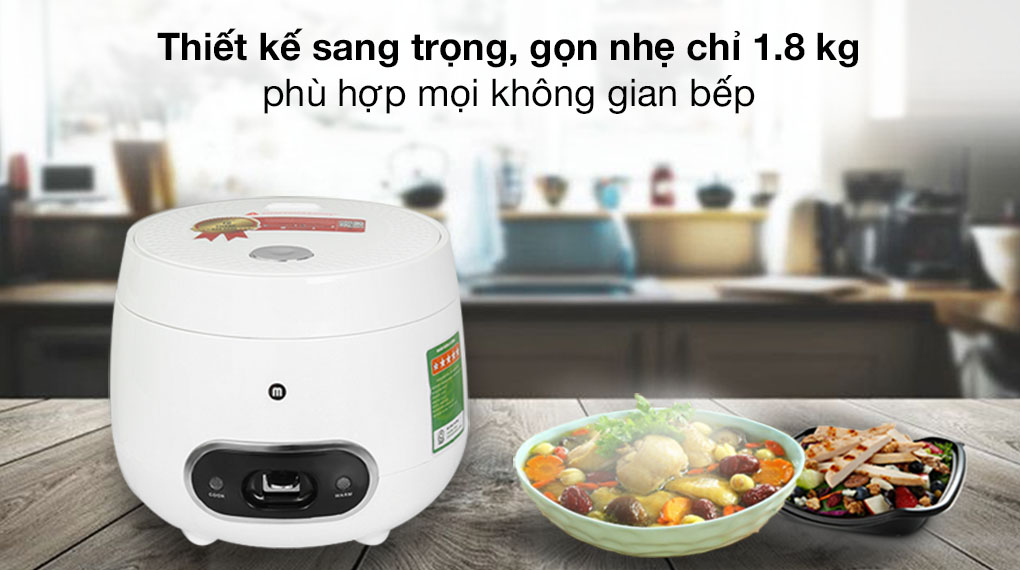 Nồi cơm nắp gài Mishio 0.8 lít MK-233