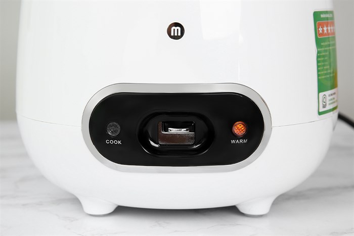 Nồi cơm nắp gài Mishio 0.8 lít MK-233 Màu Trắng