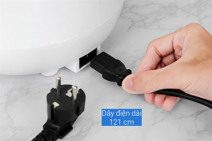 Nồi cơm nắp gài Mishio 0.8 lít MK-233 Màu Trắng