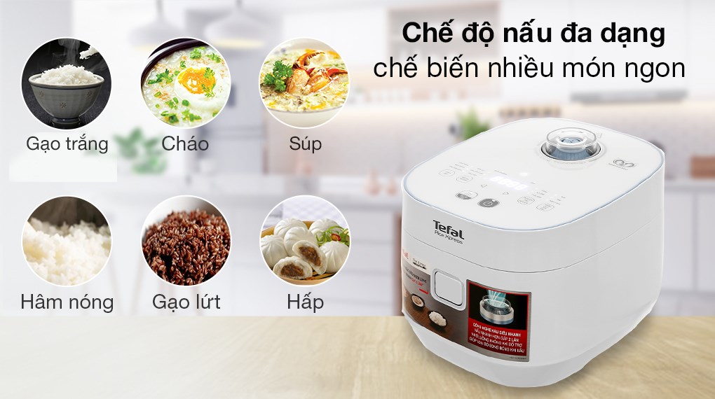 Nồi cơm điện tử Tefal 1.5 lít Fuzzy Express RK522168 - 11