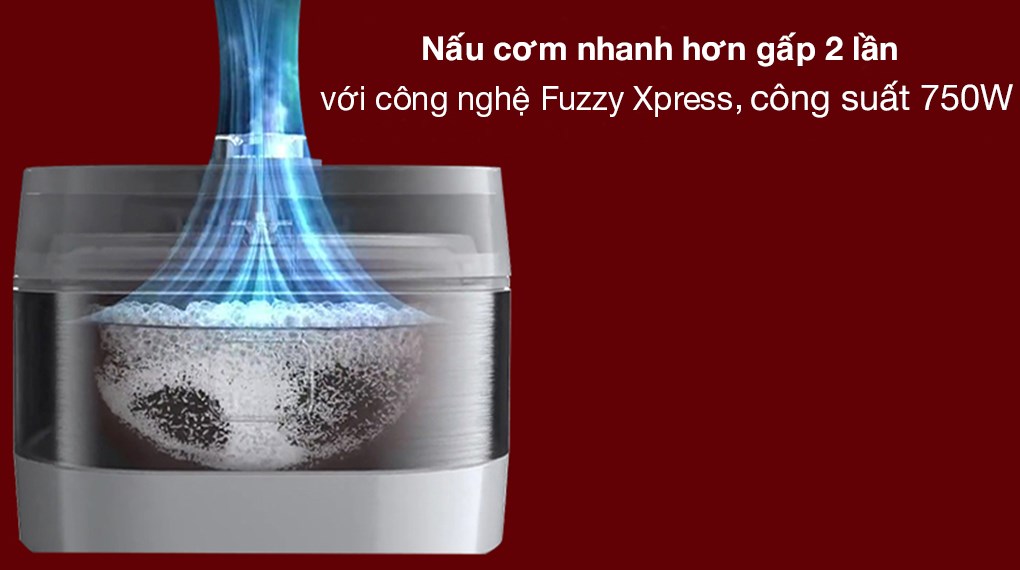 Nồi cơm điện tử Tefal 1.5 lít Fuzzy Express RK522168