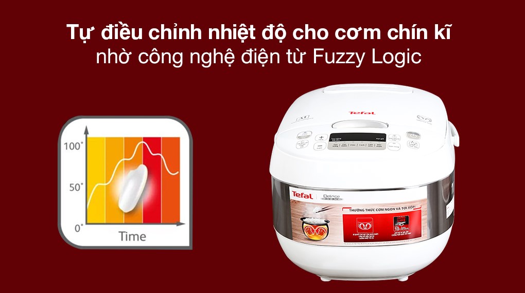 Nồi cơm điện tử Tefal 1.8 lít RK752168