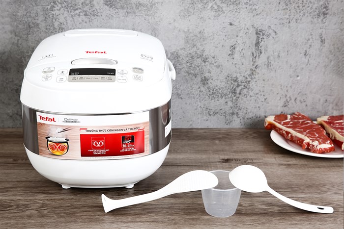 Nồi cơm điện tử Tefal 1.8 lít RK752168 Màu Trắng