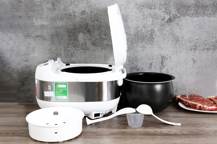 Nồi cơm điện tử Tefal 1.8 lít RK752168 Màu Trắng