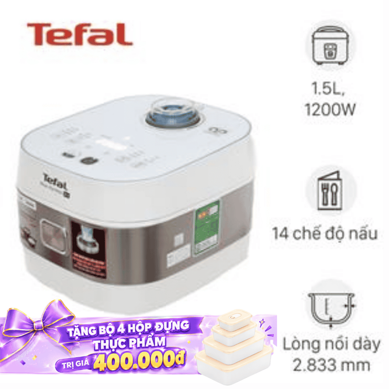 Nồi cơm điện cao tần Tefal 1.5 lít RK762168