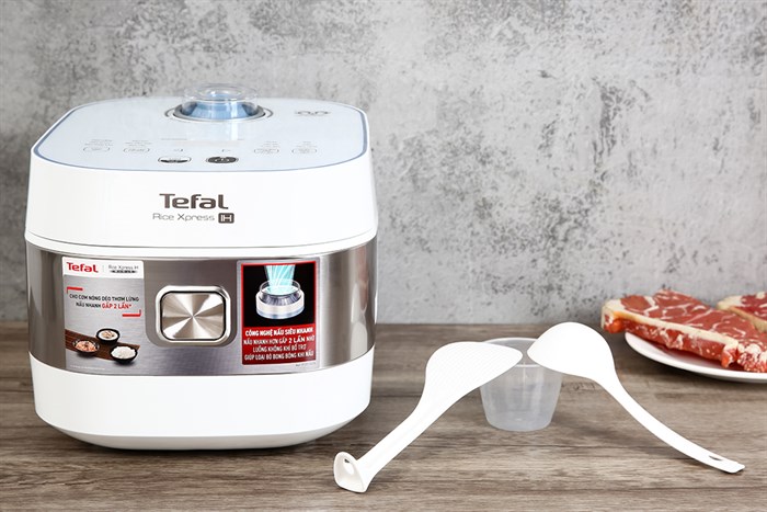 Nồi cơm cao tần Tefal 1.5 lít RK762168 Màu Trắng