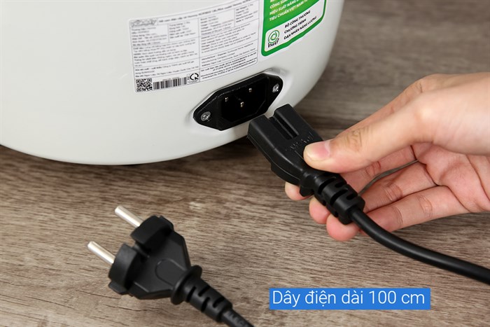 Nồi cơm nắp rời Hommy 1.8 lít NCR1803 Màu Trắng