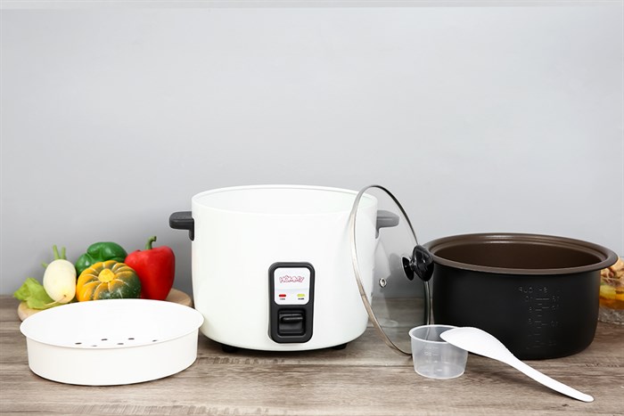 Nồi cơm nắp rời Hommy 1.8 lít NCR1803 Màu Trắng