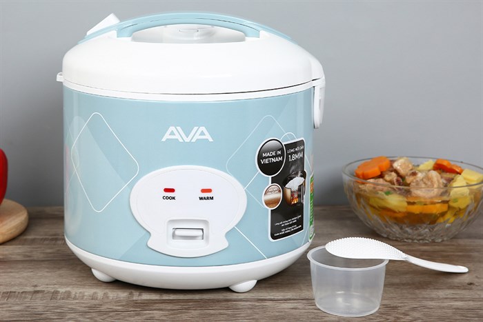 Nồi cơm nắp gài AVA 1.8 lít NCG1806 Màu Xanh ngọc
