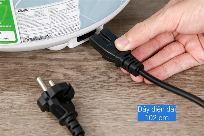 Nồi cơm nắp gài AVA 1.8 lít NCG1806 Màu Xanh ngọc