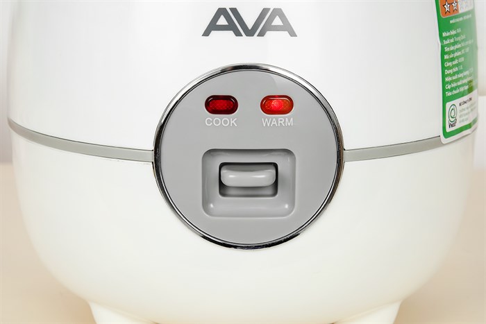Nồi cơm nắp gài AVA 1 lít JRC-100P Màu Trắng